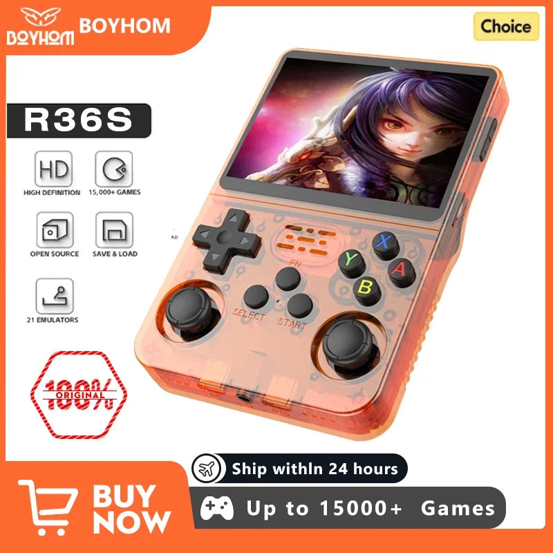 Handheld R36S Retro Video Game Console