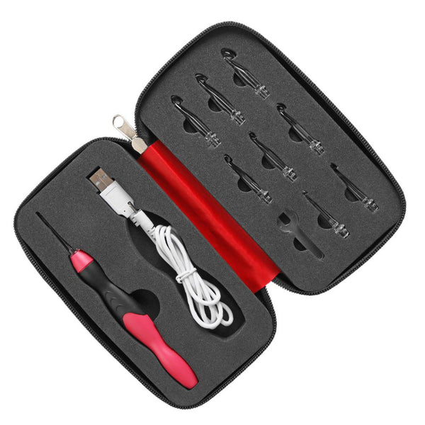 10PCS LED LIGHTED Tool DIY Craft With PU Case Gift Crochet Hook Set  Accessories $43.27 - PicClick AU